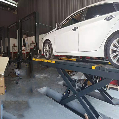 Good price T400D Large Vehicles Adjustable Scissor Lift with Extended Platform online