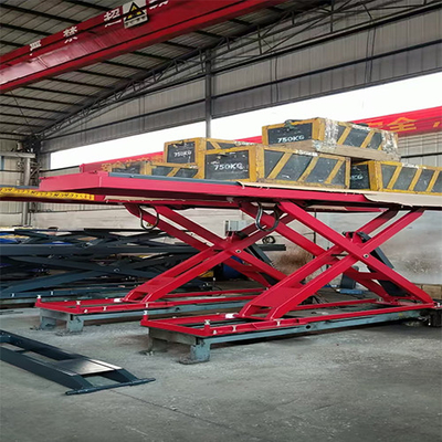 Good price 4000kg T400A Ultra Thin Scissor Lift for Precision Wheel Alignment online